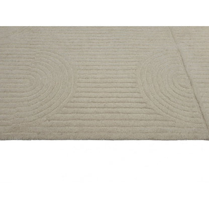 Zalia Halo Hand Tufted Rug Ivory