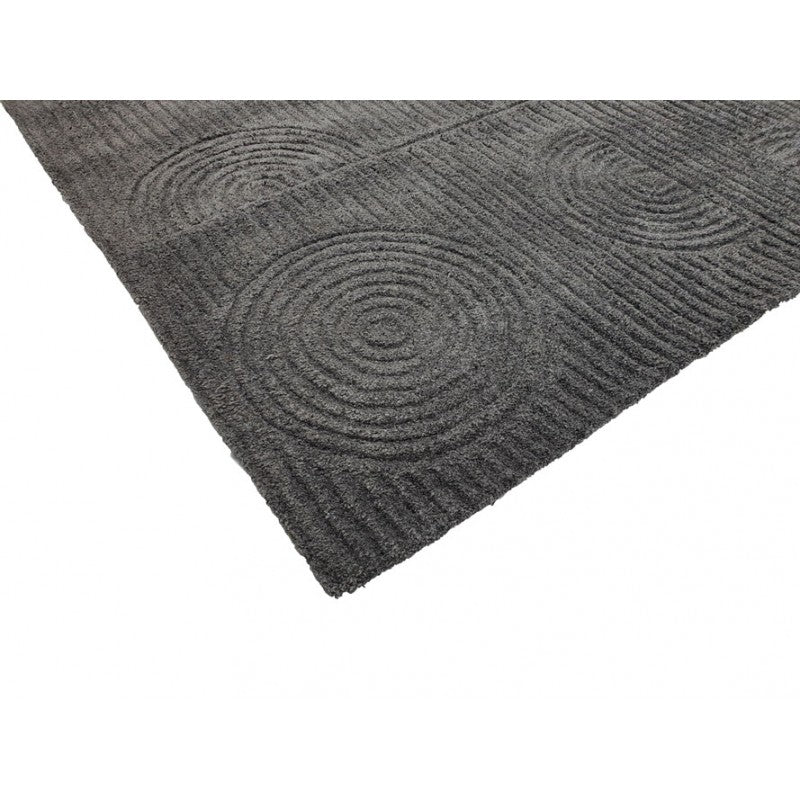 Zalia Halo Hand Tufted Rug Slate